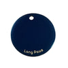Titanium Dog Tag (25mm), Engravable, Blue | Round