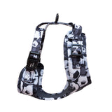 Funk the Dog Harness & Lead Set | Black & White Footballs