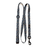 Funk the Dog Lead & Poo Bag Pouch Set | Leopard Green & Gold
