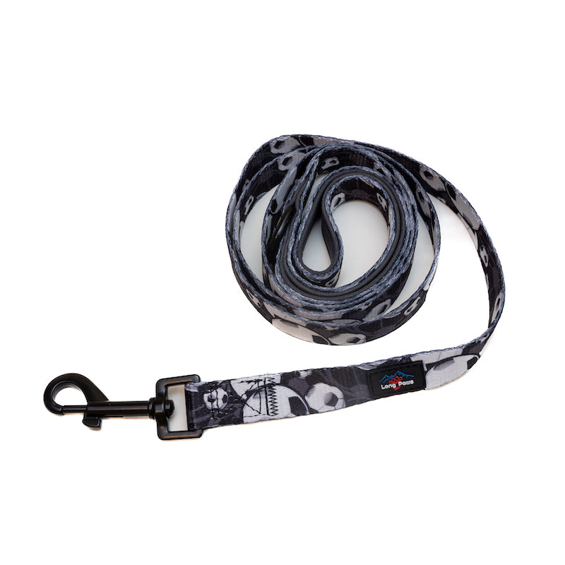 Funk the Dog Lead & Poo Bag Pouch Set | Black & White Footballs