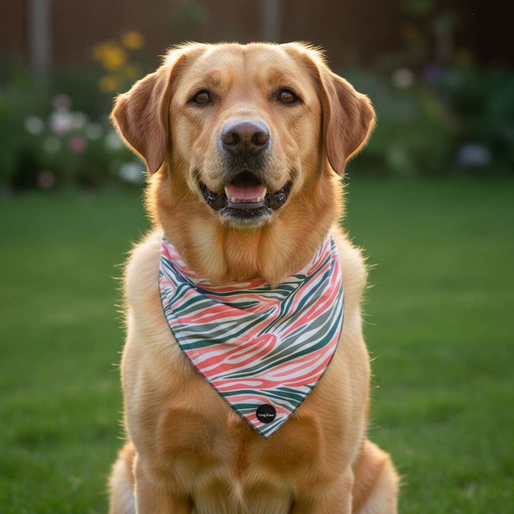 Funk The Dog Bandana | PinkGreen Zebra