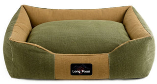 Green canvass dog bed
