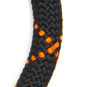 Comfort Rope Lead | TRIGGER Clip | Black with Orange Stripes 80cm