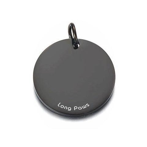 Classic Titanium Dog Tag (22mm) in Various Colours | Round - Long Paws