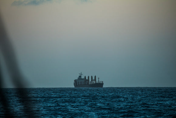 Ocean freighter ship