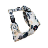 Funk the Dog Harness & Lead Set | Paint Splodge Grey, Green, Yellow & White