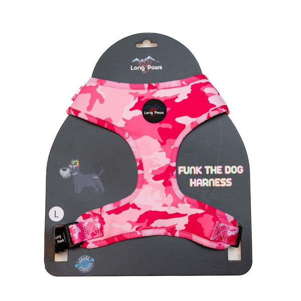 Funk The Dog Harness | Pink Camo - Long Paws