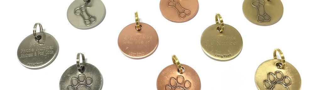 Custom Dog Identity Tags - Long Paws