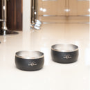 Lunar Dog Bowls - Food & Water Bowl Set - Black-6
