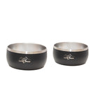 Lunar Dog Bowls - Food & Water Bowl Set - Black-1