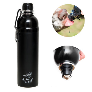 Dog Water Bottle, Lick 'n Flow, Black