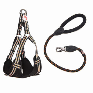 Comfort Slide Lock Rope Lead (75cm/110cm) & Reflective Step-in Harness Set