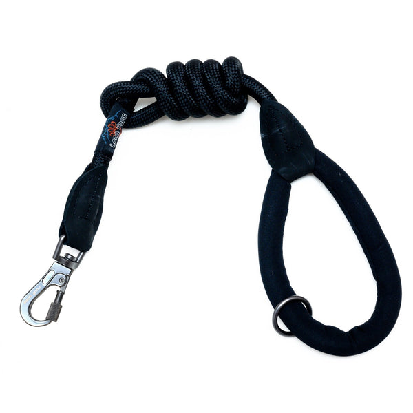 Comfort Rope Lead | SCREW Lock | All Black | 48in / 120cm