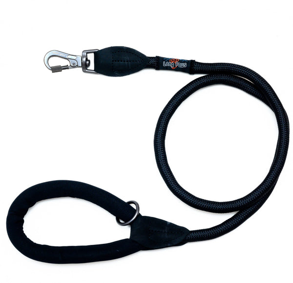 Comfort Rope Lead | SCREW Lock | All Black | 48in / 120cm