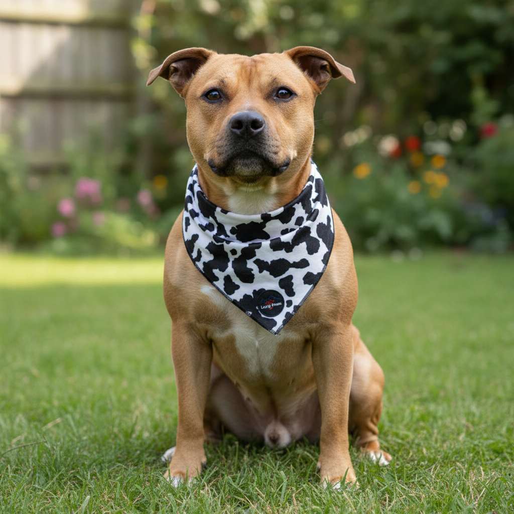 Funk The Dog Bandana | Cow Print