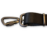 Comfort Adjustable Length Lead | Locking Karabiner | All Black | 120-200cm