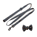 Funk the Dog Lead & Bowtie Set | Green & Gold Leopard