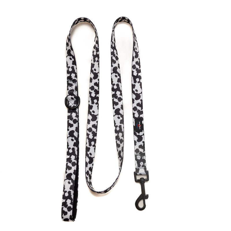 Funk the Dog Lead & Poo Bag Pouch Set | Cow Print