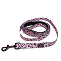 Long Paws Pink Leopard Dog Lead