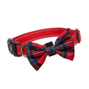 Funk The Dog Tartan Bow | Red Traditional Tartan-3