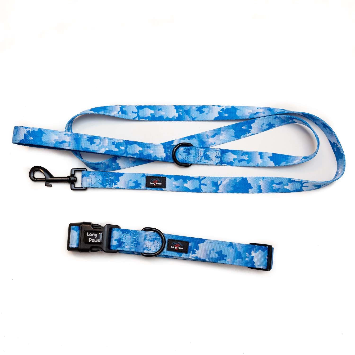 Funk the Dog Collar & Lead Set | Blue Camo - 0