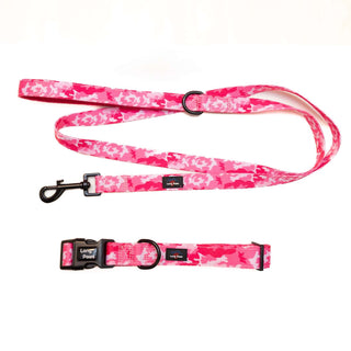 Funk the Dog Collar & Lead Set | Pink Camo