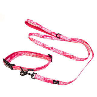 Funk the Dog Collar & Lead Set | Pink Camo