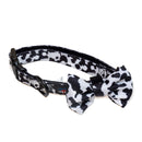 Funk the Dog Collar & Bow Set | Cow Print-1