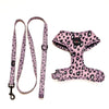 Funk the Dog Harness & Lead Set | Pink Leopard Dog Harness