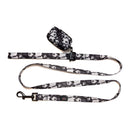 Funk the Dog Lead & Poo Bag Pouch Set | Black & White Footballs-1