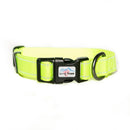 Reflective Neon Collar with Black Comfort Trigger Hook Rope Lead (120cm) Set, All Black / Neon-4