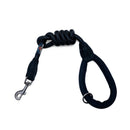 Reflective Neon Collar with Black Comfort Trigger Hook Rope Lead (120cm) Set, All Black / Neon-8