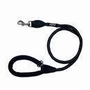 Reflective Neon Collar with Black Comfort Trigger Hook Rope Lead (120cm) Set, All Black / Neon-3