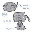 Funk The Dog Poo Bag Dispenser Pouch | Blue St George's Heart-3