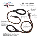 Comfort Rope Lead | SLIDE Lock | Navy Blue | 30in / 75cm