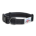 Reflective Black Collar & Neon Rope Lead Set