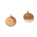 Antique Copper Bone, Dog Tags (22mm)-3