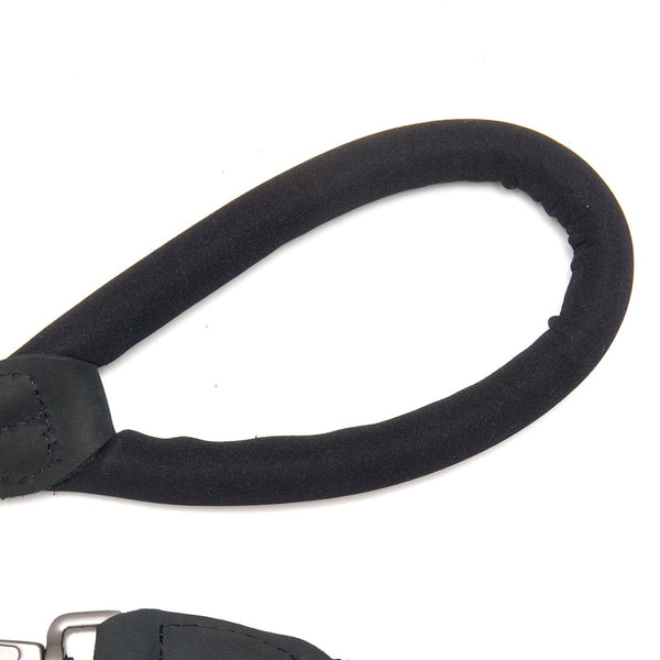 Comfort Rope Lead | TRIGGER Clip | Black with Orange Stripes 80cm