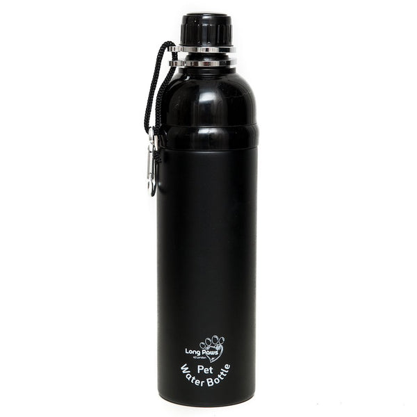 Dog Water Bottle, Lick 'n Flow, Black