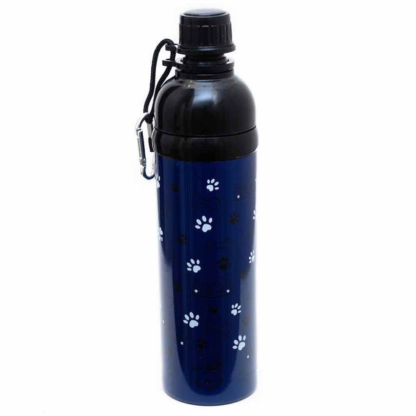 Dog Water Bottle, Lick 'n Flow, Navy Friend 750ml