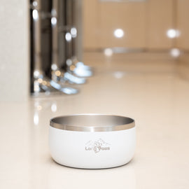 Lunar Dog Bowl - White Dog Bowl - 0