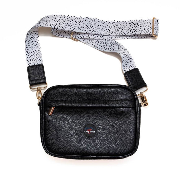 Stride bag black dotted white 3