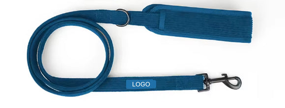 Webbing lead with air mesh padded handle
