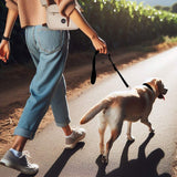 Stride Dog Walking Bag, Cream Leopard