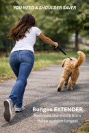Dog Lead Extender | Anti-Shock Bungee | Shoulder-Saver | Black-4