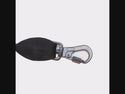 Comfort Rope Lead | SCREW Lock | Black with Orange Stripes | 48in / 120cm