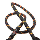 Comfort Rope Lead | SCREW Lock | Black with Orange Stripes | 48in / 120cm - Long Paws