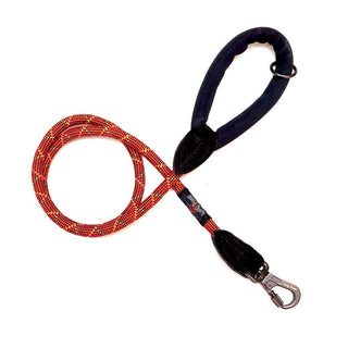 Comfort Rope Lead | SCREW Lock | Orange / Red | 48in / 120cm - Long Paws