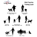Long Paws Multi-Function Dog Training Leash Infographic