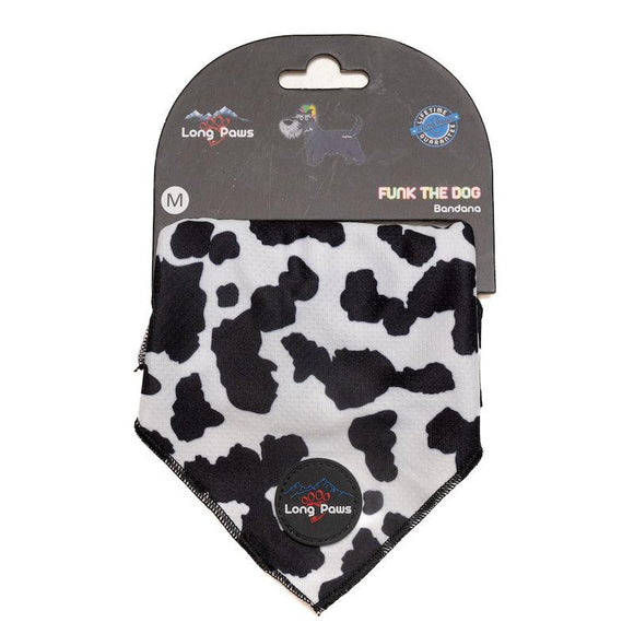 Funk The Dog Bandana | Cow Print - Long Paws